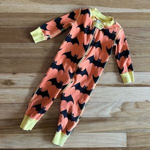 Hanna Andersson Organic Bat Print Zip Romper Sleeper Pajamas 70cm 9-12mo